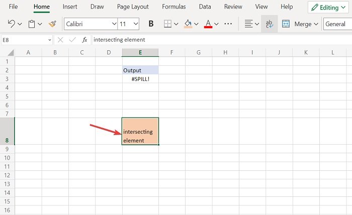 excel spill error