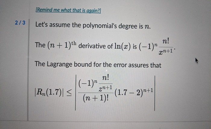 lagrange error bound